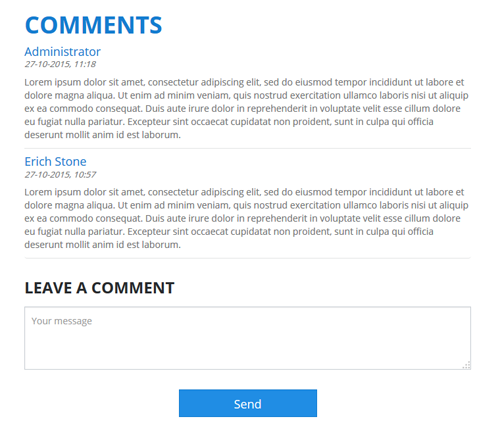 Each File Has Its Own Message Board On The Front End